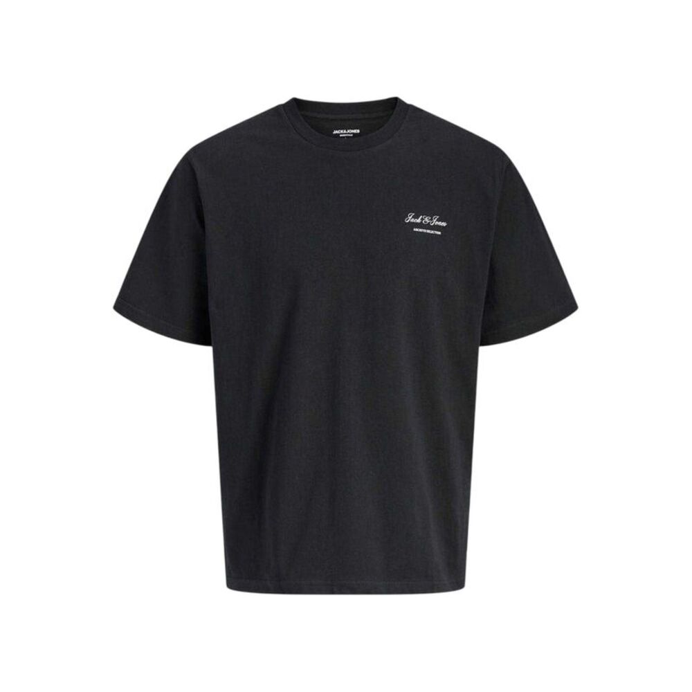 Jack And Jones Mens Archive Logo Crew Neck / Black